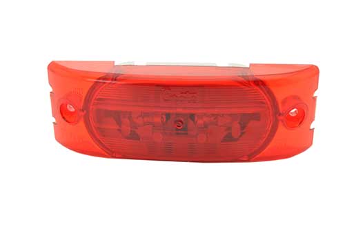 Two-Bulb Turtleback® No-Splice Clearance Marker Light, Red - 360