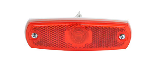 Built-in Reflector Grote 45662 Red Low-Profile Clearance Marker Light with Bezel 