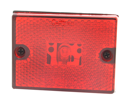 rectangular submersible clearance marker light reflector bulk red - 360