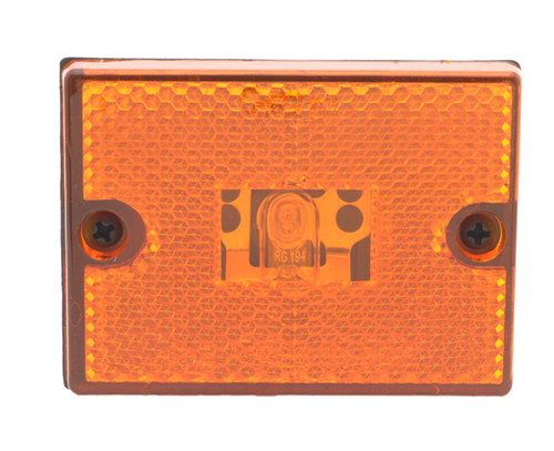 rectangular submersible clearance marker light reflector bulk amber - 360