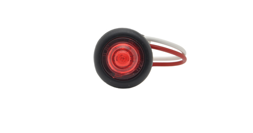 MicroNova® Dot Red LED Clearance Marker Light With Grommet. - 360