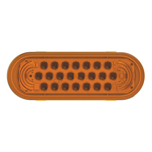 supernova oval led stop tail turn light 24 volts amber - 360