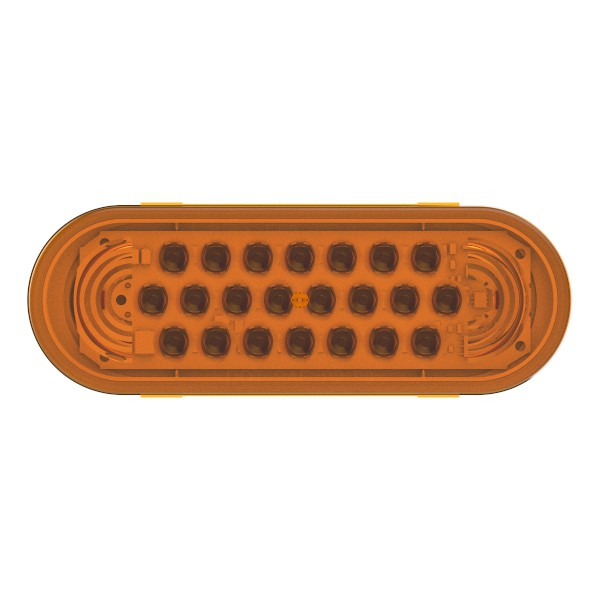 supernova oval led stop tail turn light 24 volts amber - 360