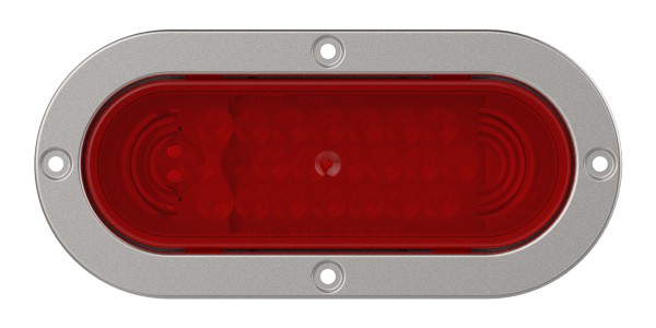 supernova oval led stop tail turn light theft resistant flange - 360