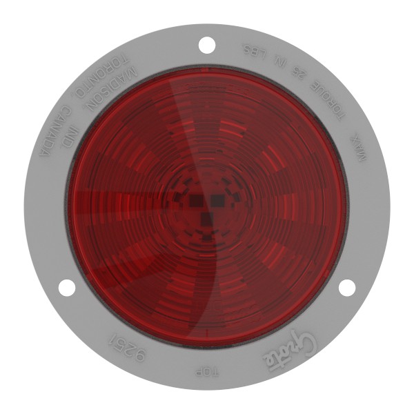 SuperNova® 4" NexGen™ LED Stop Tail Turn Lights, Gray Flange, Male Pin - 360