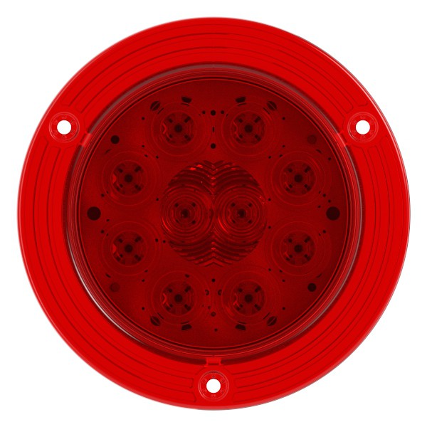 SuperNova® 4" 10-Diode Pattern LED Stop Tail Turn Lights, STT, Integrated Flange, Male Pin - 360