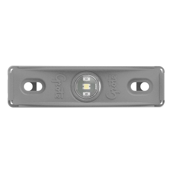 Clear LED License Light With Gray Adapter Bracket. - 360