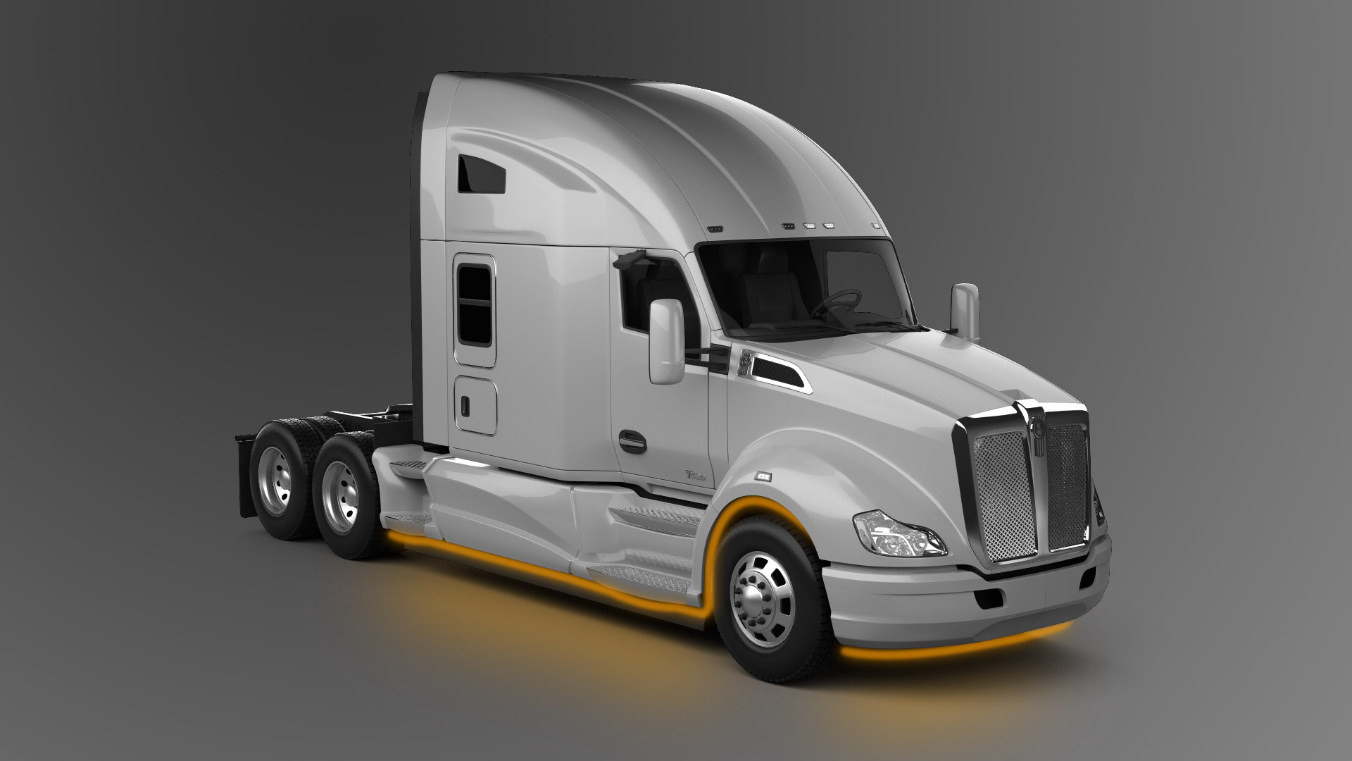 Truck LED Lighting underglow on Kenworth T680 model
