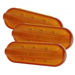 bulk razorback mid position flashing led marker light male yellow