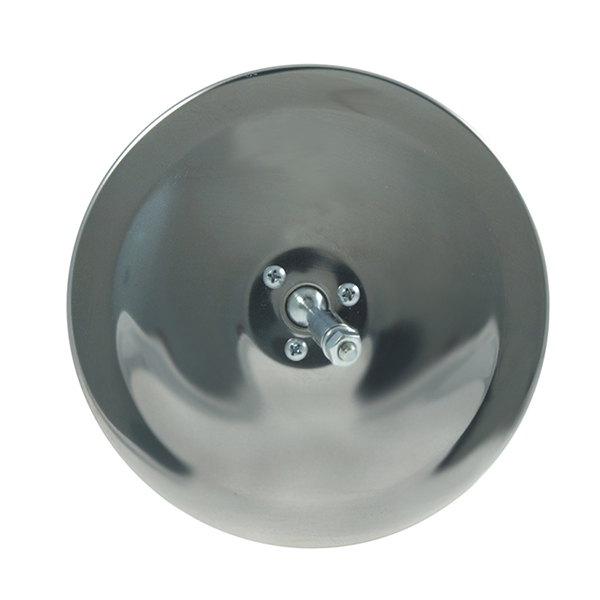 Grote Industries - 12053 – 6″ Convex Center-Mount Spot Mirror, Stainless Steel, Mirror Head Only
