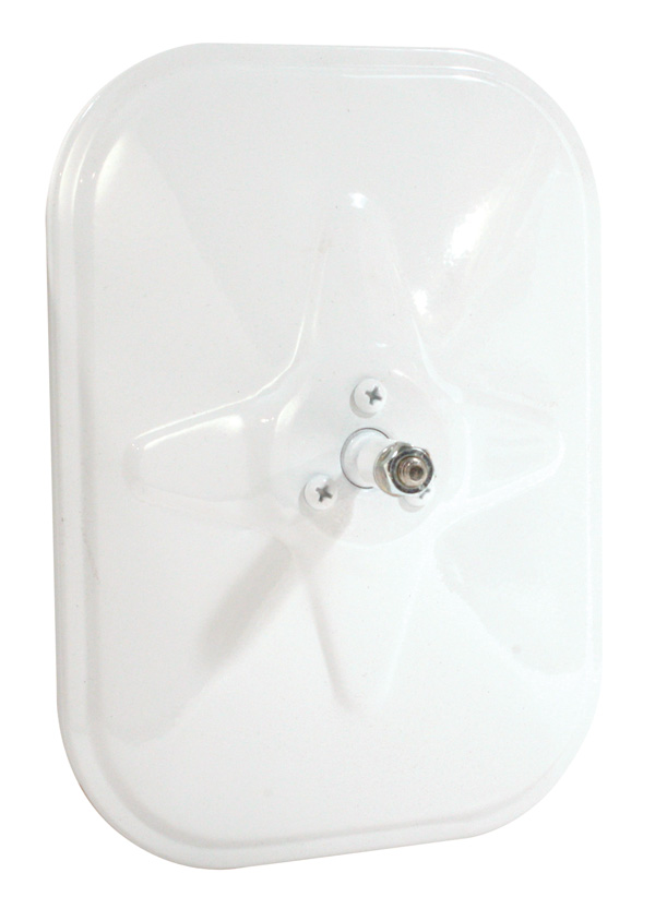Grote Industries - 12071 – Rolled-Rim Mirror with Ball Swivel, White