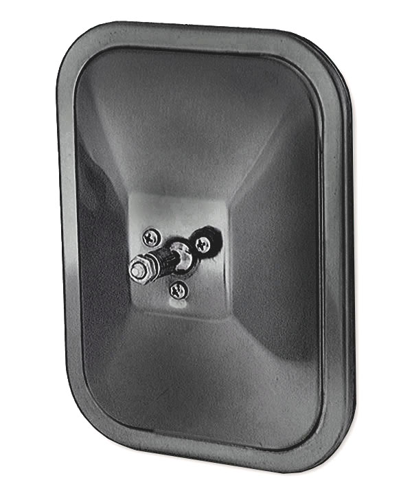 Grote Industries - 12072 – Rolled-Rim Mirror with Ball Swivel, Black