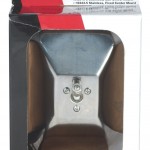 Rolled-Rim Mirror with Ball Swivel, Stainless Steel, Retail Pack