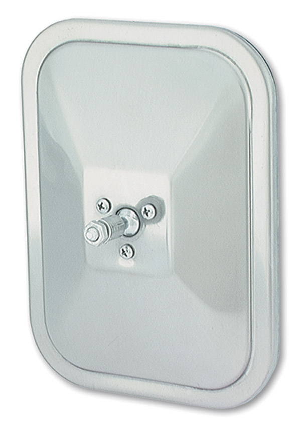 Grote Industries - 12073 – Rolled-Rim Mirror with Ball Swivel, Stainless Steel