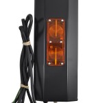 West Coast Mirror with Clearance Light, 6″ x 16″ Heated Mirror, Black