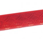 Mini Stick-On Screw-Mount Rectangular Reflectors, Red