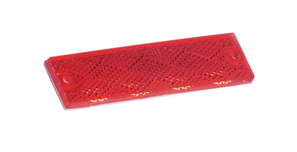Grote Industries - 40132 – Mini Stick-On Screw-Mount Rectangular Reflector, Red