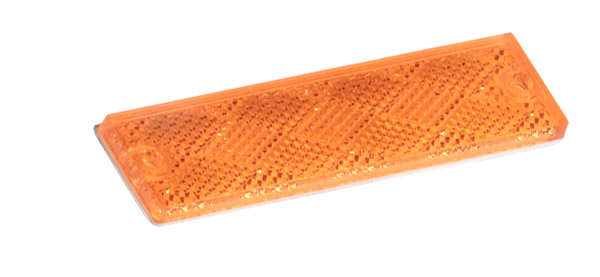 Grote Industries - 40133 – Mini Stick-On Screw-Mount Rectangular Reflector, Yellow