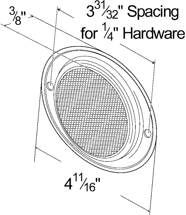 Grote Industries - 40233-5 – Aluminum Two-Hole Mounting Reflector, Yellow, Retail Pack