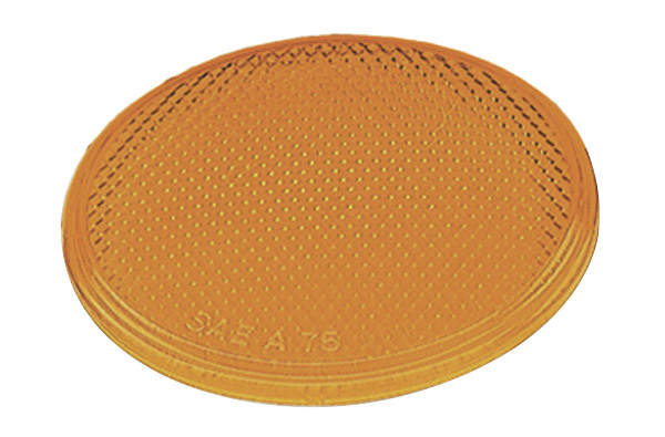 Grote Industries - 41003 – Round Stick-On Reflector, 2″ Yellow