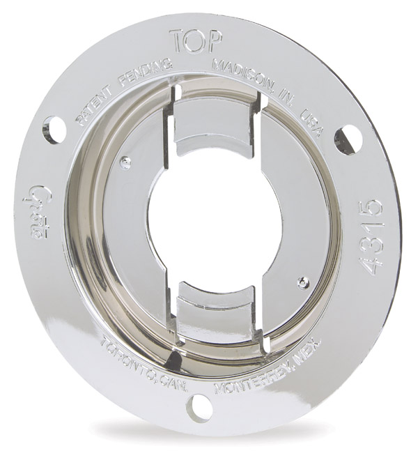 Grote Industries - 43153 – Theft-Resistant Mounting Flange For 2″ Round Lights, Chrome