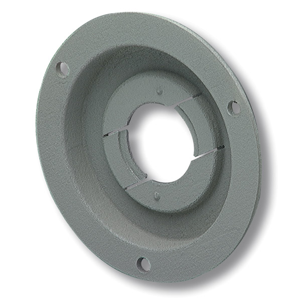 Grote Industries - 43160 – Theft-Resistant Mounting Flange & Pigtail Retention Cap For 2 1/2″ Round Lights, Mounting Flange, Gray