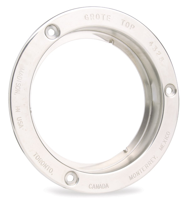 Grote Industries - 43253 – Theft-Resistant Flange For 4″ Round Lights, Steel