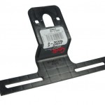 Universal Offset License Plate Bracket, Black, Retail Pack