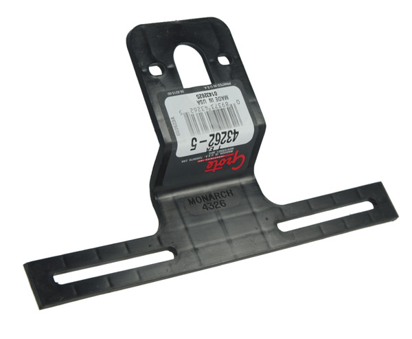 Grote Industries - 43262-5 – Universal Offset License Plate Bracket, Black, Retail Pack