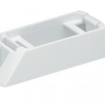 Header-Mount Bracket For Small Rectangular Lights, White Kit (42141 + 67050)