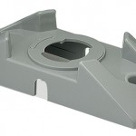 Twist-In Surface Mount Bracket, Gray