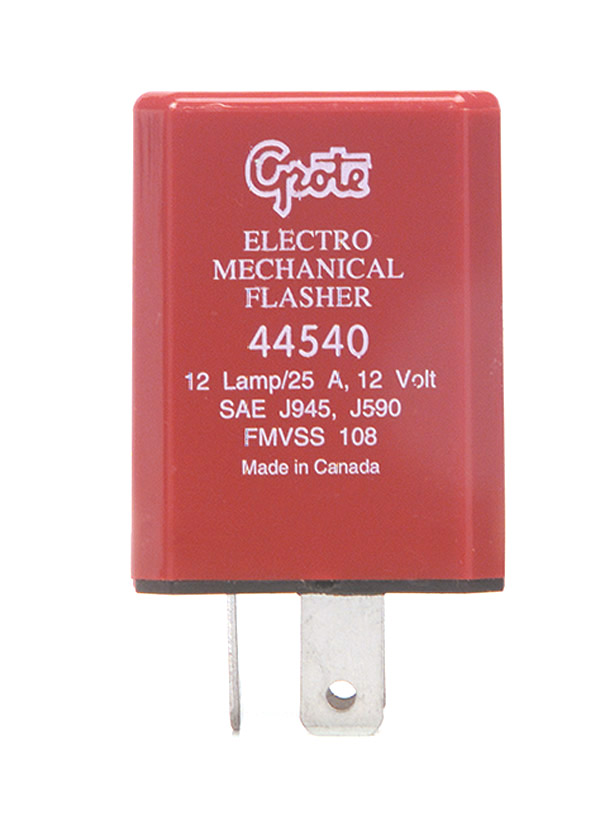 Grote Industries - 44540 – 3 Pin Flasher, 12 Light Electromechanical (Pilot)