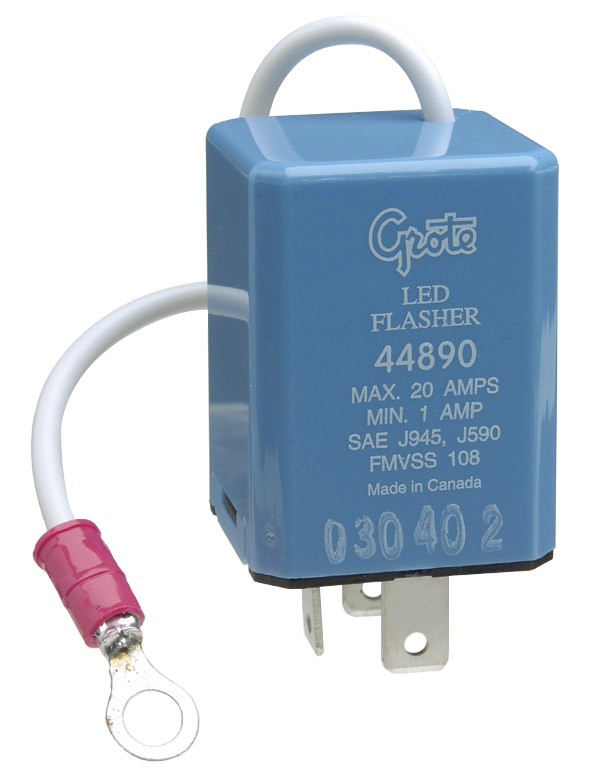 44890 - 3 Pin Flasher, Variable-Load Electronic LED (Pilot) 5 pin round trailer wiring diagram 