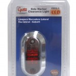 2 1/2 oval led clearance marker light bezel red retail