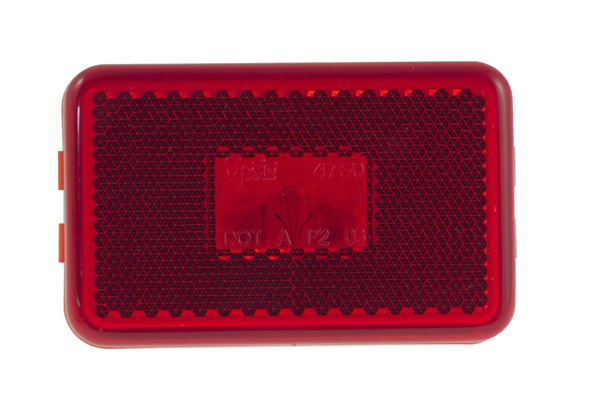 Grote Industries - 45232-3 – Clearance Marker Lights w/ Built-In Reflector, Red, Bulk Pack