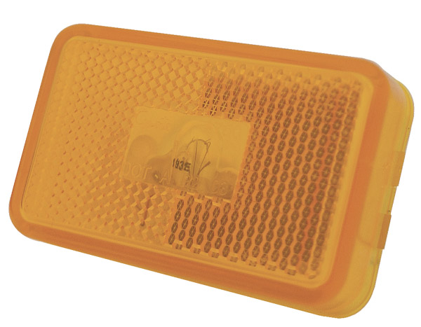 Grote Industries - 45233-3 – Clearance Marker Lights w/ Built-In Reflector, Yellow, Bulk Pack