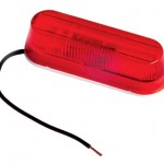 thin line single bulb clearance marker light red