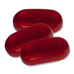 two bulb oval pigtail type clearance marker light optic red bulk