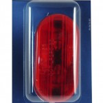 two bulb oval pigtail type clearance marker light optic red retail