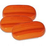 two bulb oval pigtail type clearance marker light bulk optic yellow