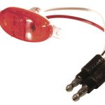 Red LED Clearance Marker Light Without Chrome Bezel.