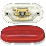 two bulb no splice clearance marker light red