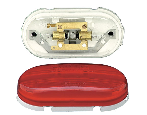 Grote Industries - 45432 – Two-Bulb No-Splice Clearance Marker Light, Red