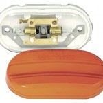 two bulb no splice clearance marker light yellow