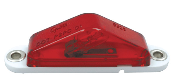 Grote Industries - 45512 – Clearance Marker Light with Peak Lens, Blunt Cut, Red