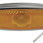 low profile clearance marker light reflector bezel yellow