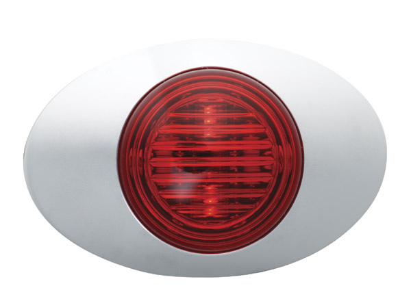 Grote Industries - 45772 – M3 Series LED Clearance Marker Light, .180 Molded Bullet w/ Bezel, Red