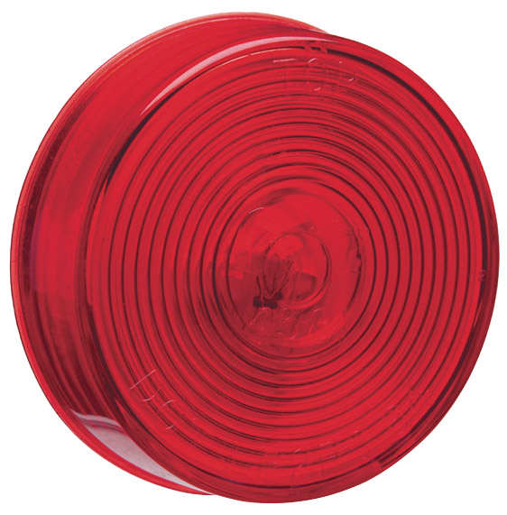 Grote Industries - 45812 – 2 1/2″ Clearance Marker Light, Optic Lens, Red, 12V