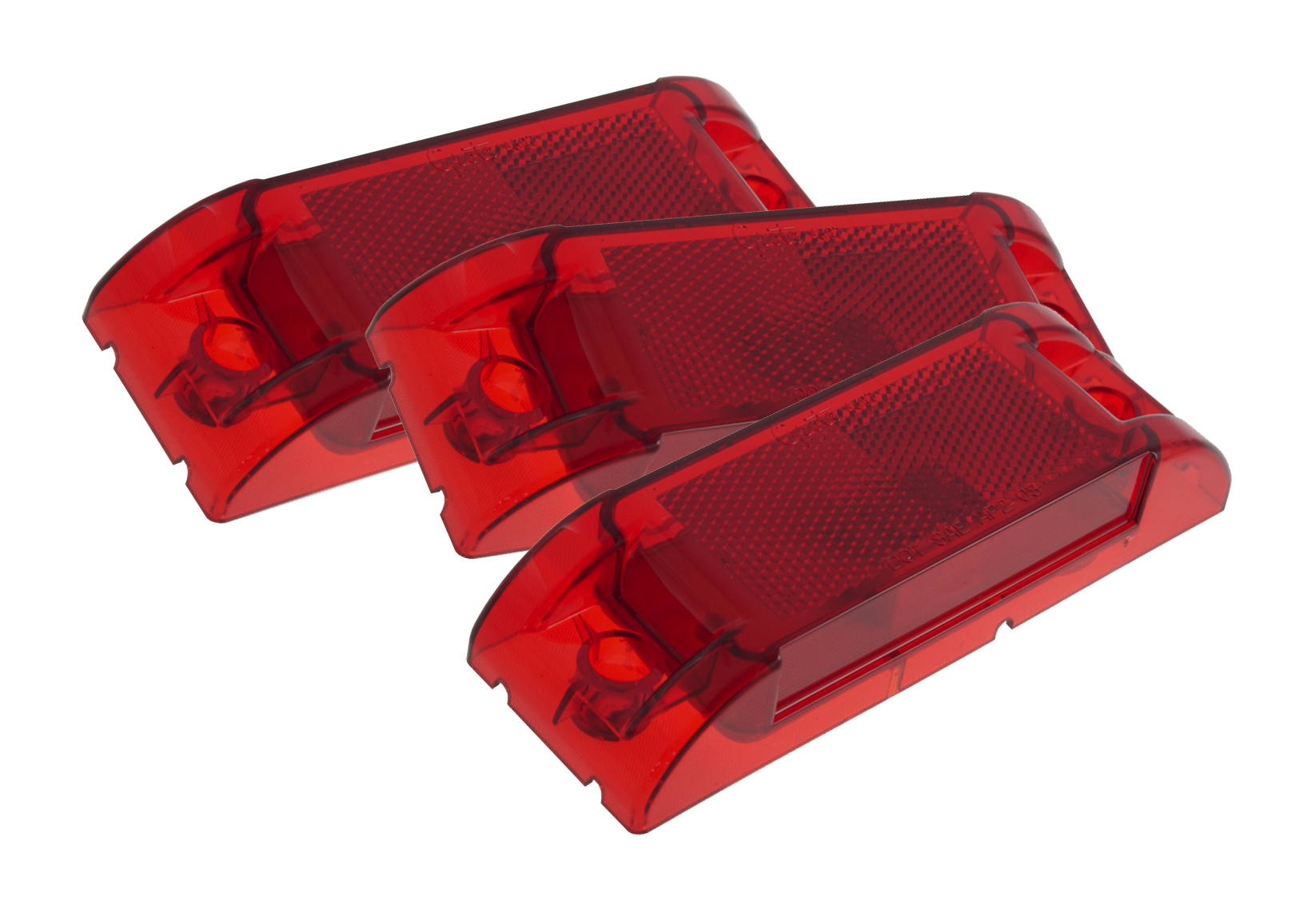 Grote Industries - 46072-3 – Economy Sealed Clearance Marker Lights, Red, Bulk Pack