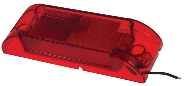 Grote Industries - 46082 – Economy Sealed Clearance Marker Light, Red Kit (46072 + 66360)